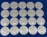 20 2014 American Silver Eagles BU Roll