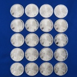 20 2014 1OZT Silver Buffalo Rounds BU