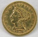 1878 $2 1/2 Gold Liberty Head Quarter Eagle