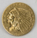 1910 $2 1/2 Gold Indian Head Quarter Eagle