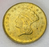 1876 $1 Gold Princess Head