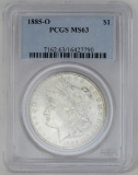 1885 O Morgan Silver Dollar PCGS MS63