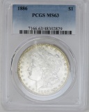 1886 Morgan Silver Dollar PCGS MS63
