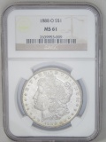 1888 O Morgan Silver Dollar NGC MS61