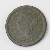 1851 Braided Hair Large Cent
