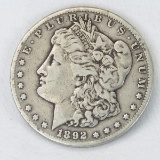 1892 CC Morgan Silver Dollar
