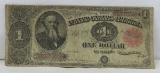 1891 $1 Stanton Treasury Note
