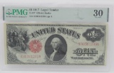 1917 $1 Legal Tender Red Seal Note PMG VF30