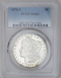 1878 S Morgan Silver Dollar PCGS MS62