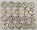 $10 Face Value 1916-35 Walking Liberty Half