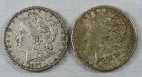 1887 & 1889 Morgan Silver Dollars