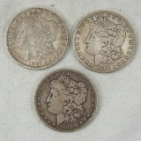 1887 O, 1888 O, 1889 O Morgan Silver Dollars