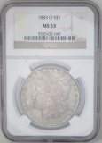 1883 O Morgan Silver Dollar MS63