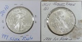 2010 & 2011 American Silver Eagles
