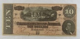 1864 Confederate States $10 Note