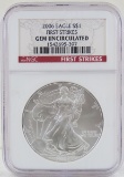 2006 American Silver Eagle 1st Strike Gem Unc