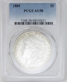 1889 Morgan Silver Dollar PCGS AU58