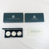 1994 US Veterans 3 Silver Dollar Proofs