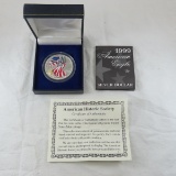 1999 Colorized American Silver Eagle