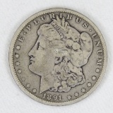 1891 CC Morgan Silver Dollar