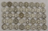 $10 Face Value 1940's Silver Washington Quarters