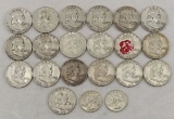 $10 Face Value Silver US Coins 19 Franklin Half