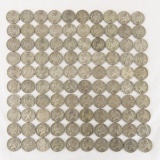 100 Silver Jefferson War Nickels