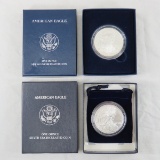2006 & 2008 Uncirculated American Silver Eagles
