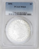 1896 Morgan Silver Dollar PCGS MS64