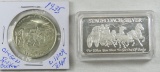 Pony Express Silver Token & 1ozt Silver Bar