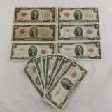 13 $2 Bills 1928 - 1976