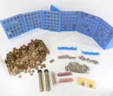 Wheat Cents loose, in books and rolls