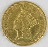 1856 $3 Gold Princess Head