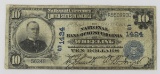 1902 National Currency $10 Wheeling WV S1424
