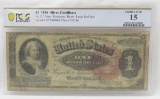 1886 $1 Silver Certificate PCGS Choice Fine 15