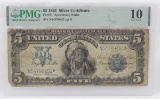 1899 $5 Indian Chief Silver Certificate PMG VG10
