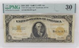 1922 $10 Gold Certificate PMG VF30