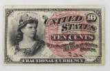 1863 10 cent Fractional Currency Note