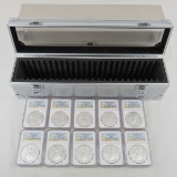 2013 W American Silver Eagles set of 10 MS69