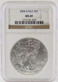 2004 American Silver Eagle NGC MS69