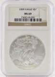 2009 American Silver Eagle NGC MS69