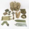 Mixed Military canvas items, belts, bags