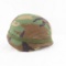 US Military helmet with camouflage cover