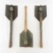 3 US WWII folding shovels