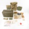 WWII medic items in ammunition can, armband