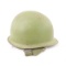 WWII US M1 rear seam helmet with liner & strap