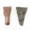 2 US Military leather pistol holsters