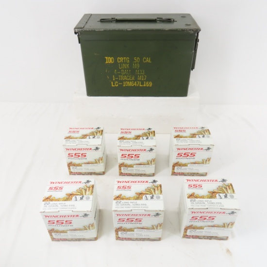 Ammunition 3330 rounds Winchester .22lr