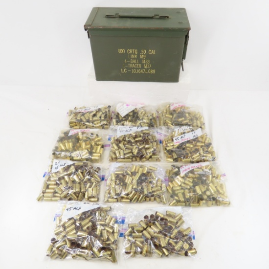 Ammunition 800 plus rounds .45 ACP Brass only