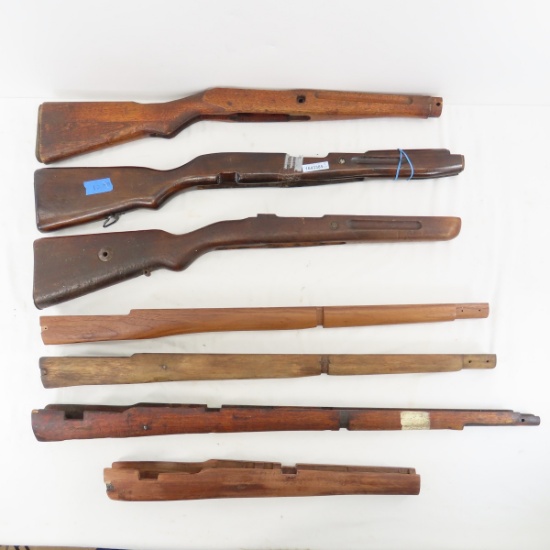 7 Assorted Military Rifle Stocks & Parts
